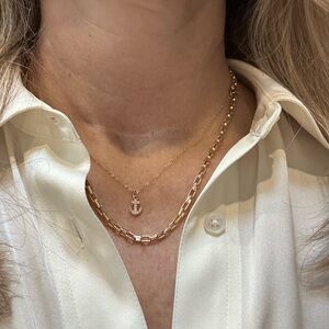 18” gold filled rolo pendant/bracelet